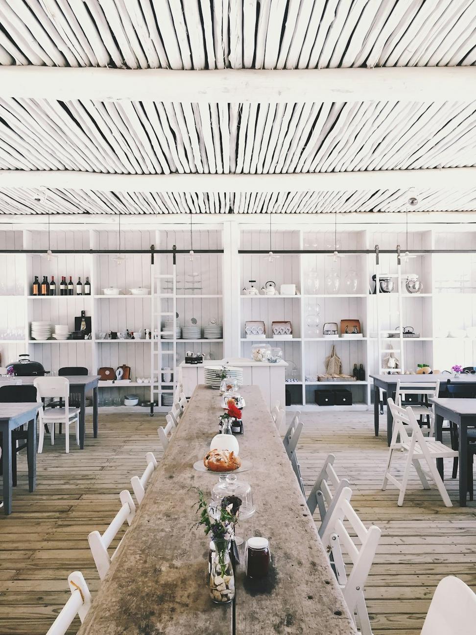 Warehouse converted to restaurant