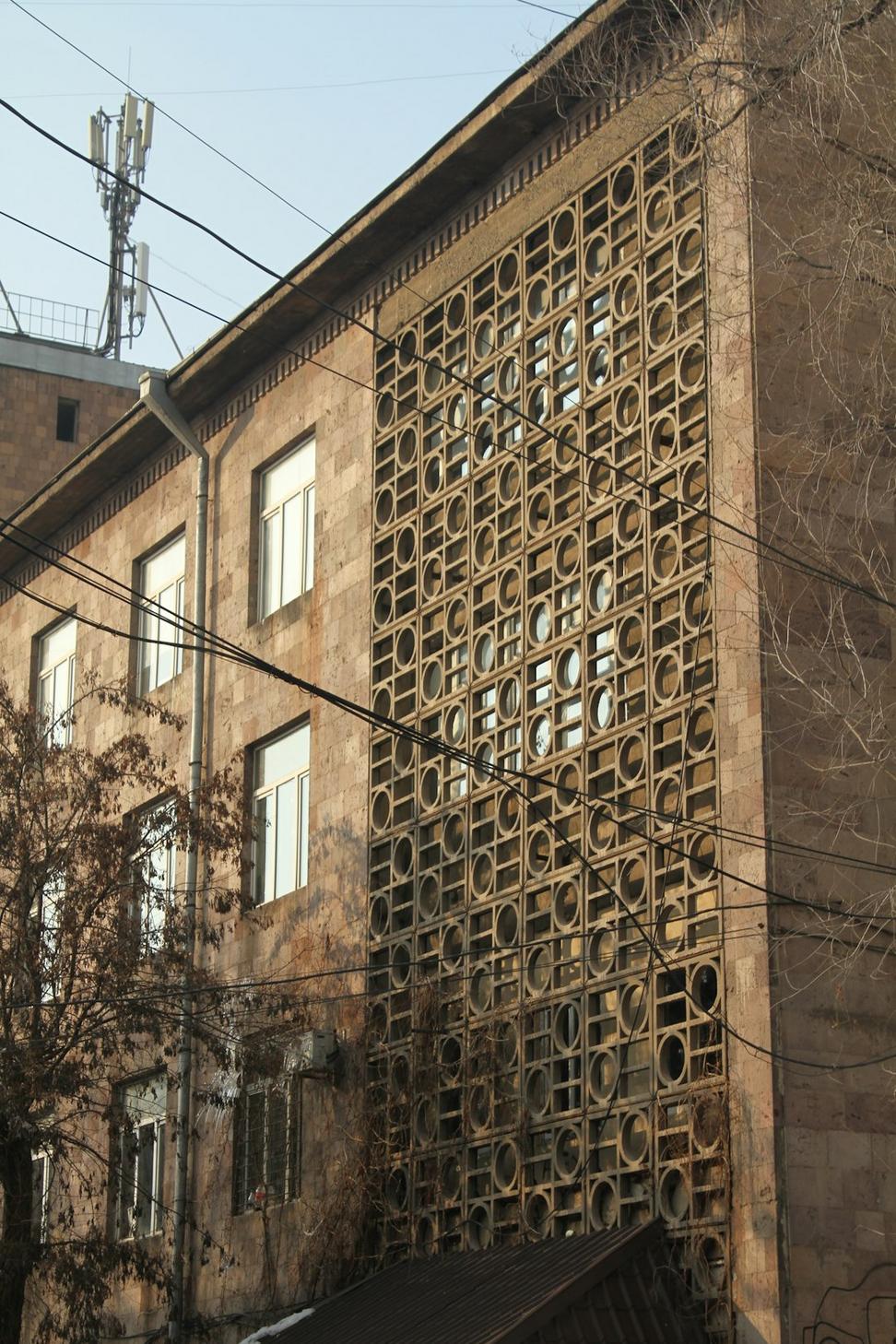 Heritage brick building facade